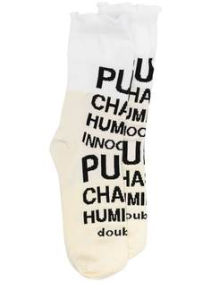 Doublet носки с принтом