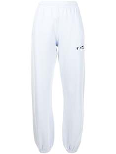 Off-White спортивные брюки с логотипом OW