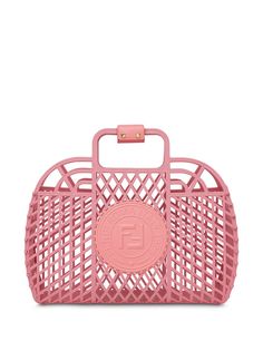 Fendi сумка-корзина среднего размера с логотипом FF