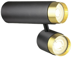 Cпот LUMIEN-HALL Sauris (LH8020/2C-BK-GD)