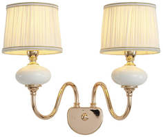 Бра LUMIEN-HALL "Макей" (1031/2W-GD-WT)