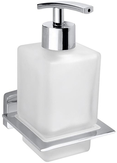 Дозатор для жидкого мыла BEMETA Niki, стеклянный, настенный, 250 мл, хромированный (153209049)
