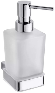 Дозатор для жидкого мыла BEMETA Via, стеклянный, настенный, хромированный (135009042)