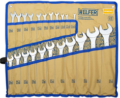 Набор ключей Helfer комбинированных, 22 шт, 6-30 мм, сумка (HF002302)