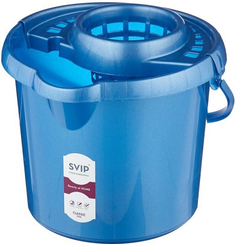 Ведро с отжимом Svip круглое, 12 л, МОП, индиго (SV3202ИНД)