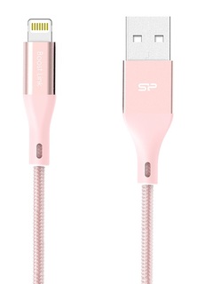 Кабель Silicon Power USB - Lightning 1м (розовый)