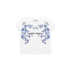 Хлопковая футболка Alberta Ferretti junior