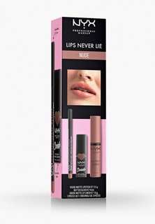 Набор для макияжа губ Nyx Professional Makeup "LIPS NEVER LIE", NUDE