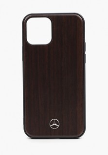 Чехол для iPhone Mercedes-Benz 12/12 Pro (6.1), Wood Rosewood Brown