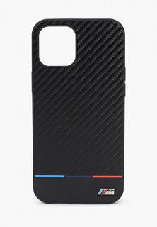 Чехол для iPhone BMW 12 Pro Max (6.7), M-Collection PU Carbon inspiration Tricolor Black