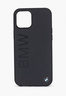 Чехол для iPhone BMW 12 Pro Max (6.7), Signature Genuine leather Logo imprint Navy