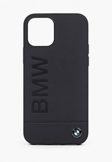 Чехол для iPhone BMW 12/12 Pro (6.1), Signature Genuine leather Logo imprint Navy