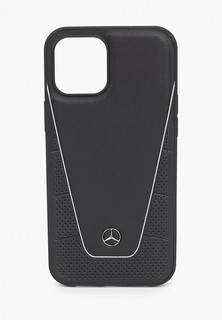 Чехол для iPhone Mercedes-Benz 12 Pro Max (6.7), Dinamic Genuine leather Black
