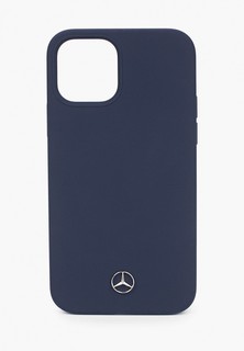 Чехол для iPhone Mercedes-Benz 12/12 Pro (6.1), Liquid silicone Blue