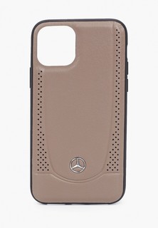 Чехол для iPhone Mercedes-Benz 11 Pro, Urban Smooth/perforated Leather Brown