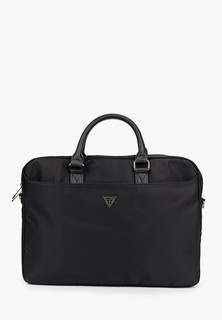 Сумка Guess для ноутбука 15" Nylon computer bag with Triangle metal logo Black