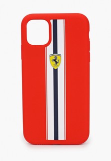 Чехол для iPhone Ferrari 11, On-Track Silicone case Stripes Red