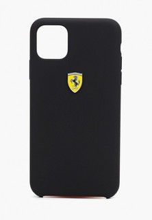 Чехол для iPhone Ferrari 11 Pro Max, On-Track Silicone case Black
