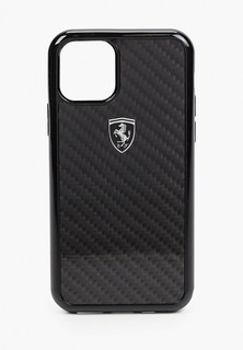 Чехол для iPhone Ferrari 11 Pro, Real carbon Black