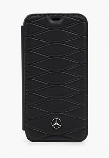 Чехол для iPhone Mercedes-Benz X / XS, Pattern lll Leather Black