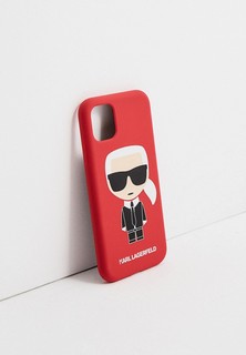 Чехол для iPhone Karl Lagerfeld 11, Liquid silicone Iconic Karl Red