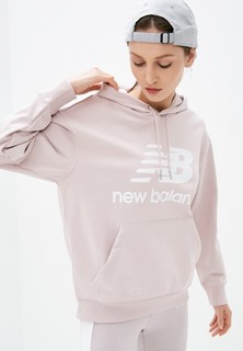 Худи New Balance ESSENTIALS STACKED LOGO OVERSIZED PO HOODIE