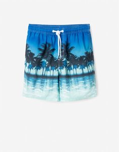 Пляжные шорты с пальмами мужские Gloria Jeans