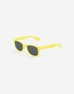 Детские солнцезащитные очки-вайфареры в жёлтой оправе Gloria Jeans