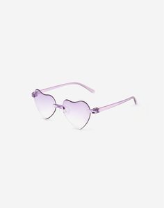 Фиолетовые очки-сердечки Gloria Jeans