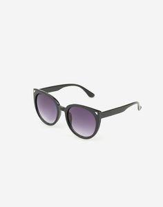 Чёрные солнцезащитные очки «Кошачий глаз» Gloria Jeans