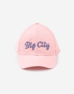 Розовая бейсболка «Big City» для девочки Gloria Jeans