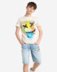 Джинсовые шорты на трикотажной резинке для мальчика Gloria Jeans
