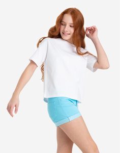 Белая базовая футболка для девочки Gloria Jeans