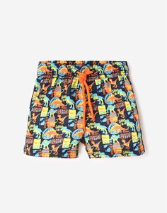Пляжные шорты с динозаврами для мальчика Gloria Jeans