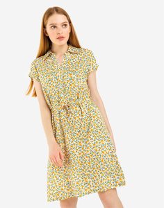 Платье-рубашка с цветочным принтом Gloria Jeans