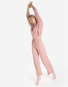 Розовые домашние брюки Gloria Jeans