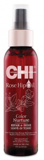 CHI, Тоник Несмываемый Масло дикой розы Поддержание цвета Rose Hip Oil Repair & Shine Leave-In Tonic, 118 мл