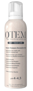 Domix, Протеиновый мусс-шампунь Восстановление для ломких и химически обработанных волос Soft Touch Care Mousse Shampoo, 260 мл Qtem