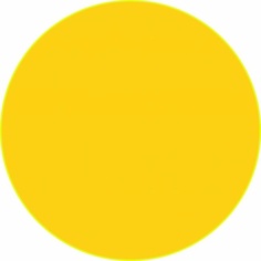 Наклейка Duck and Dog 31 желтый круг 100х100 мм