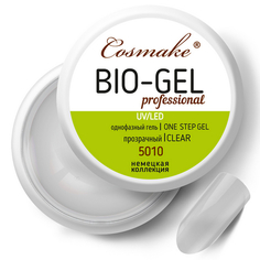 Cosmake, Гель для ногтей One Step Bio, прозрачный, 15 г