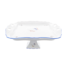 Блюдо на ножке гуси (dubi) белый 45x13x45 см.