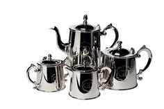 Набор чайный/кофейный (4 предмета) (garda decor) серебристый