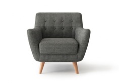 Кресло picasso (bradexhome) серый 82x83x85 см.