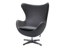 Кресло egg chair (bradexhome) серый 85x110x76 см.