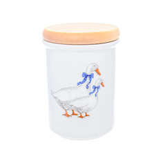 Банка для сыпучих продуктов гуси (dubi) белый