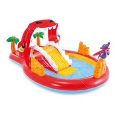 Игровой центр с горкой Intex Счастливый динозавр 57160NP, 259х165х107 см