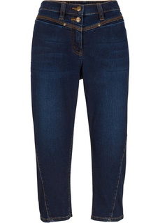 Капри джинсовые с декоративными швами Bonprix