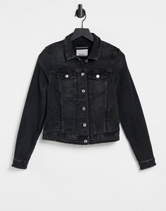 Черная джинсовая куртка Only-Черный цвет