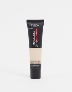 Матирующая тональная основа c SPF 18 LOreal Paris Infallible 24hr-Бежевый L'Oreal