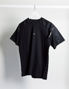 Черная футболка от комплекта с карманом MA1 Mennace-Черный цвет